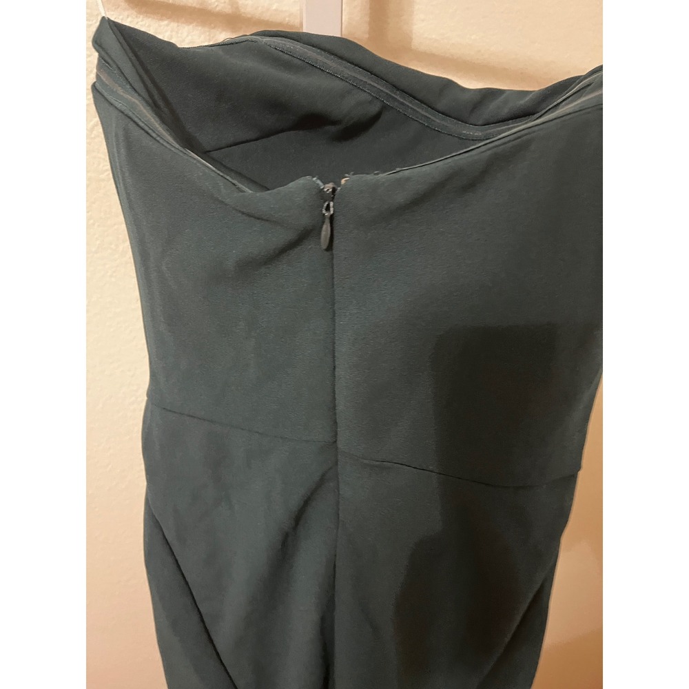 NWT Lulus Marvelous Entrance Emerald Green Pleated Strapless Maxi Dress XS - Picture 9 of 11